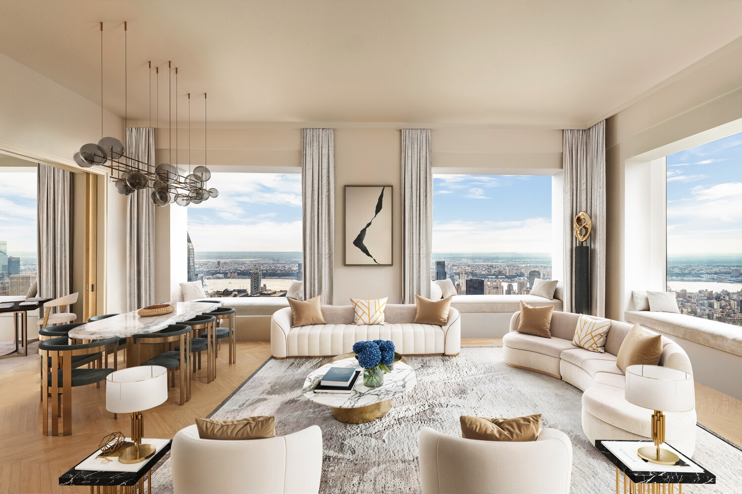 Apartment in 432 Park Avenue, New York, With Amazing Panoramic Views